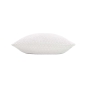 Coussin déhoussable 45 x 45 cm velours relief JAVA Blanc