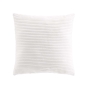 Coussin Déhoussable 45 x 45 cm – Velours Relief – Nils Blanc