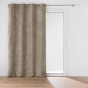 Rideau à œillets 140 x 260 cm en velours chenille Léo – Sable