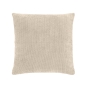 Coussin déhoussable 45 x 45 cm – Velours chenille LEO Naturel
