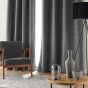 Lot de 2 Rideaux à Œillets 140 x 260 cm – Velours Relief Olympe Anthracite – 100 % Occultant et Thermique