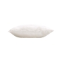Coussin déhoussable 45 x 45 cm polycoton imprimé métallisé Maho Blanc