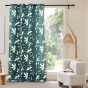  Rideau À Œillets 140 x 260 cm Polyester Imprimé Métallisé – Elsa vert