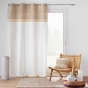 Rideau à œillets 140 x240  cm – Coton/Polyester –  avec franges – CIRRUS