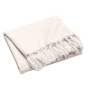 Plaid LILIA 240 x 260 cm – 100 % coton – Plaid à franges Naturel