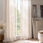 Rideau à œillets 140 x 260 cm effet lin tissé CODY – Rideau décoratif lumineux