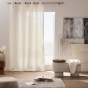 Rideau à œillets 140 x 260 cm effet lin tissé CODY – Rideau décoratif lumineux