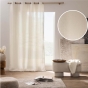 Rideau à œillets 140 x 260 cm effet lin tissé CODY – Rideau décoratif lumineux