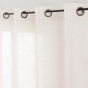 Rideau à œillets petite hauteur 140 x 180 cm polyester/lin uni PAULINE