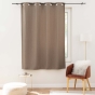Rideau occultant à œillets 135 x 180 cm tissé TRAMINA Noisette – Petite hauteur