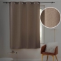 Rideau occultant à œillets 135 x 180 cm tissé TRAMINA Noisette – Petite hauteur