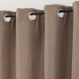 Rideau occultant à œillets 135 x 180 cm tissé TRAMINA Noisette – Petite hauteur