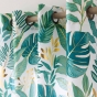 Rideau à œillets 140 x 260 cm polyester imprimé feuillage métallisé – Aloha