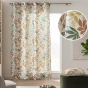 Rideau à œillets 140 x 260 cm polyester/lin imprimé HAILEY – Motif végétal