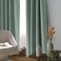 Rideau à œillets 135 x 260 cm – 100% occultant – Tissu chambray uni – Coloris cèdre