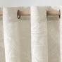 Rideau à œillets 140 x 240 cm polycoton imprimé feuilles – Style naturel & élégant – Lorenza