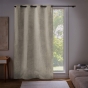 Rideau occultant à œillets 135 x 260 cm Velouris Naturel effet velours