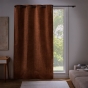 Rideau occultant à œillets 135 x 260 cm Velouris Camel effet velours