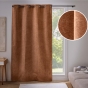 Rideau occultant à œillets 135 x 260 cm Velouris Camel effet velours