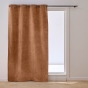 Rideau occultant à œillets 135 x 260 cm Velouris Camel effet velours