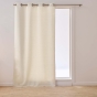 Rideau à œillets 135 x 240 cm velours uni Shelby Naturel