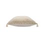 Coussin déhoussable à pompons 40 x 40 cm Jacquard fils métallisés PERLA