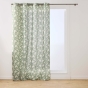 Rideau à œillets 140 x 240 cm polycoton imprimé métallisé Mickie Vert