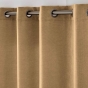 Rideau à œillets 140 x 260 cm Velours chenille COSI Noisette