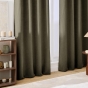 Rideau à œillets 140 x 260 cm Velours chenille COSI Kaki