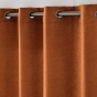 Rideau à œillets 140 x 180 cm Velours chenille COSI Terracotta