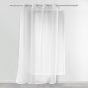 Panneau a oeillets 140 x 240 cm voile uni voiline Blanc