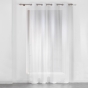 Voilage à œillets 140 x 240 cm – Voile fils coupés DANDY – Blanc