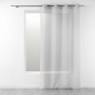 Voilage à Œillets 140 x 240 cm – Étamine Crash Telma Gris