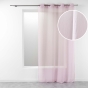 Voilage à Œillets Grande Hauteur 140 x 280 cm – Étamine Crash Telma Rose