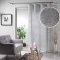 Voilage à anneaux 140 x 240 cm – Voile tissé Milza Anthracite