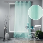 Voilage a oeillets 140 x 240 cm polycoton uni mitsy Ciel
