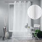 Voilage a oeillets 140 x 240 cm polycoton uni Mitsy Blanc