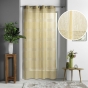 Voilage a oeillets 140 x 240 cm voile sable ajoure ajourela Jaune