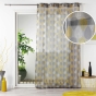 Voilage a oeillets 140 x 240 cm voile imprimé Palpito Jaune/anthracite