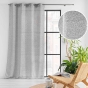 Voilage à œillets 140 x 240 cm – Effet lainage – Loulaine Gris