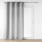 Voilage à œillets 140 x 280 cm – Effet lainage – Loulaine Gris