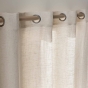 Voilage à œillets 140 x 240 cm - Effet lin tissé YOKO Naturel