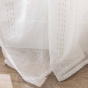 Voilage à anneaux 140 x 240 cm – voile sablé fils coupés Lignis