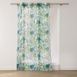 Voilage à œillets 140 x 280 cm - Voile sablé imprimé métallisé ALOHA