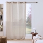 Voilage à œillets 140 x 240 cm filet FILEA Beige