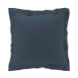 Pack complet housse de couette percale 78 fils pour lit 140 x 190 cm Bleu nuit