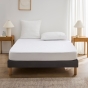 Pack literie – Protège matelas 140x190 imperméable + drap housse + 2 taies Noir