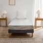 Rénove matelas 90 x 190 cm maille extensible RENA Gris