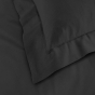Lot de 4 Taies d'Oreiller 100% Coton 57 Fils/cm² – 2 Taies 63 x 63 cm + 2 Taies 50 x 70 cm Noir