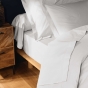 Lot de 4 Taies d'Oreiller 100% Coton 57 Fils/cm² – 2 Taies 63 x 63 cm + 2 Taies 50 x 70 cm Blanc